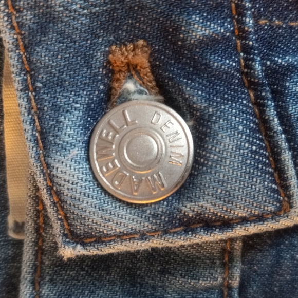 Madewell High Rise Slim BoyJean In Two Tone, Slightly Distressed - Picture 9 of 12